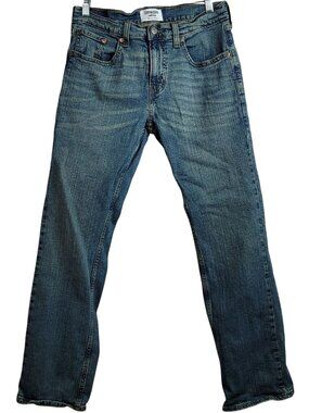 Levi's Mens Denizen 285 Relaxed Jeans Blue 30x30 Straight Leg Zipper 5-Pockets